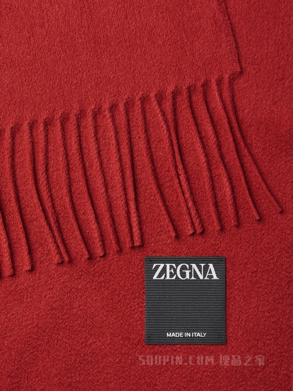 红色山羊绒围巾