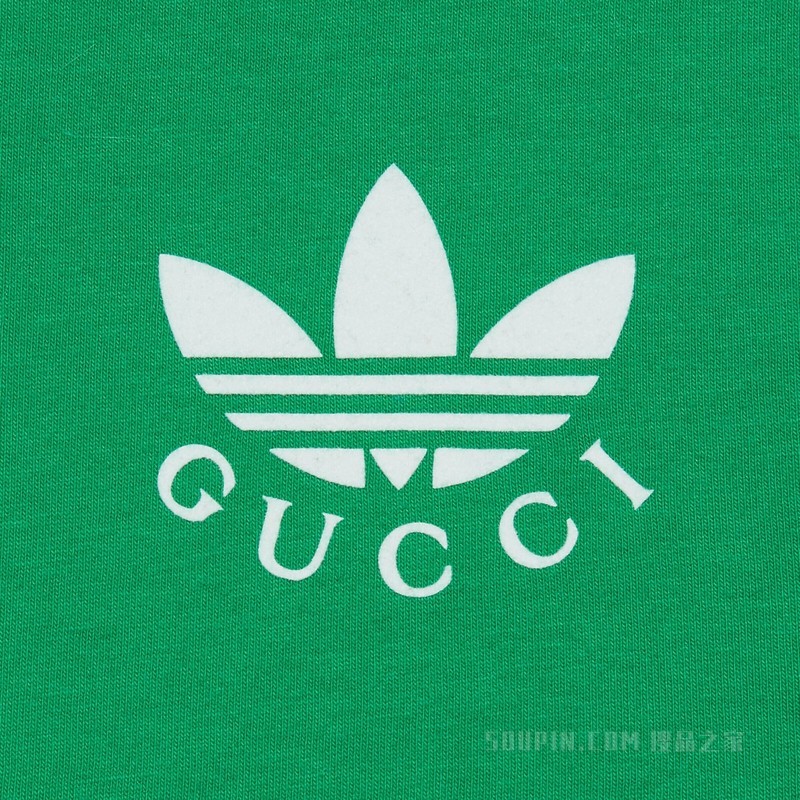 adidas x Gucci联名系列T恤连衣裙 绿色