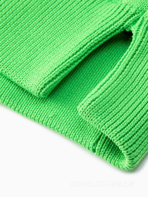 23新款春季男装时尚简约徽章刺绣绞花纹理套头针织衫30963