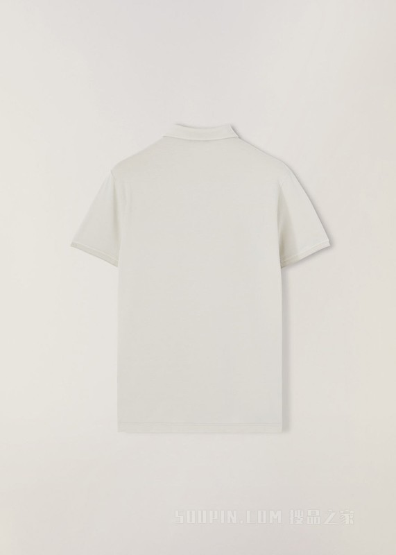 Open Mm Pique Polo 衫 棉 , 桑蚕丝