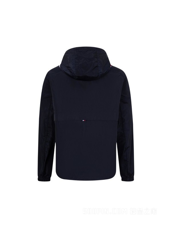 23新款春季男装简约LOGO贴片休闲连帽单夹克外套MW0MW30245