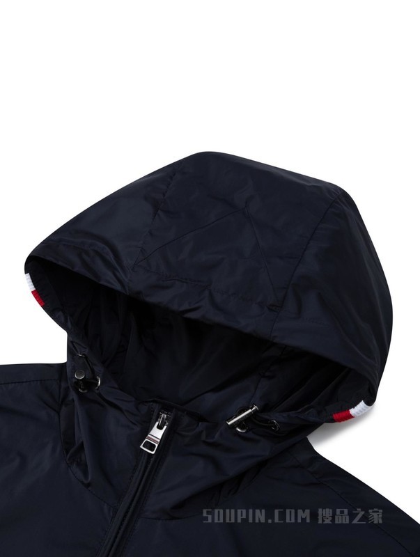 23新款春季男装简约LOGO贴片休闲连帽单夹克外套MW0MW30245