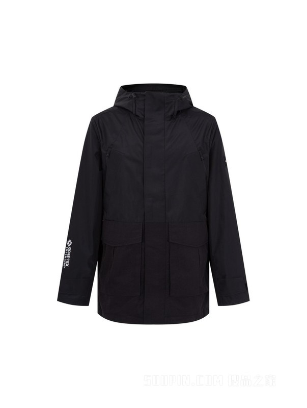 23新款春季男装goretex中长连帽户外冲锋衣夹克外套29956