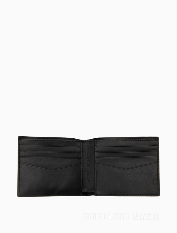 Calvin Klein 23春季新款男士商务休闲LOGO压纹对折牛皮卡包钱包HP2040