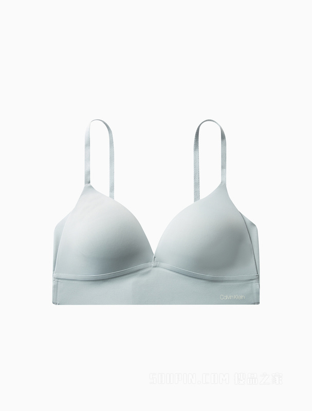 Calvin Klein 23春季女士舒适薄垫无钢圈软支撑宽围边三角杯文胸QF6022AD