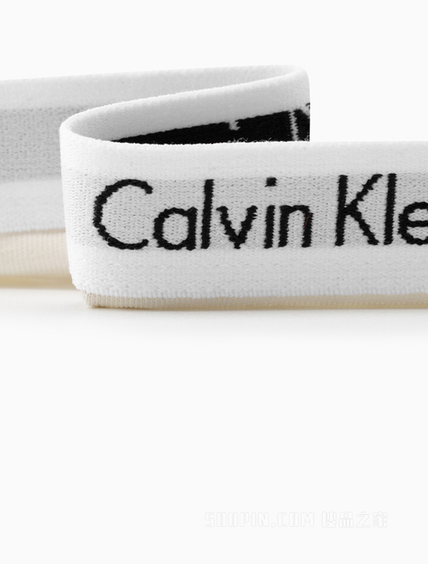 Calvin Klein 23春季新款女士循环LOGO提花腰边棉质透气比基尼内裤D1618