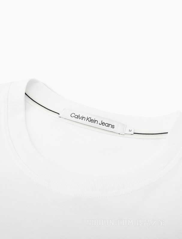 Calvin Klein 23春季新款男士时尚多彩喷漆LOGO纯棉圆领短袖T恤J323314