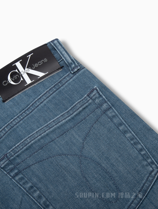 Calvin Klein 23春季新款男士时尚修身高弹力猫须水洗牛仔裤J323710