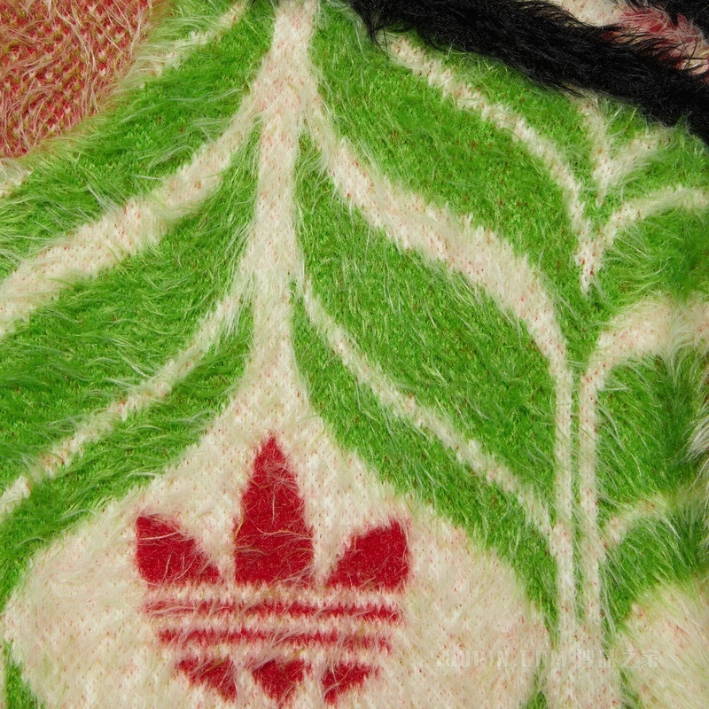 adidas x Gucci联名系列GG Trefoil开衫 绿色和红色