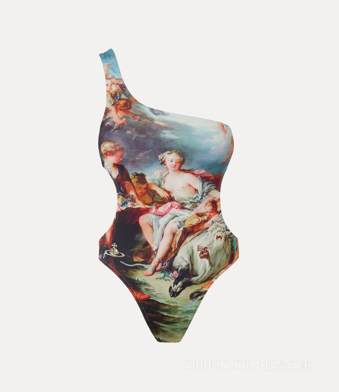 Boucher One Shoulder Swimsuit