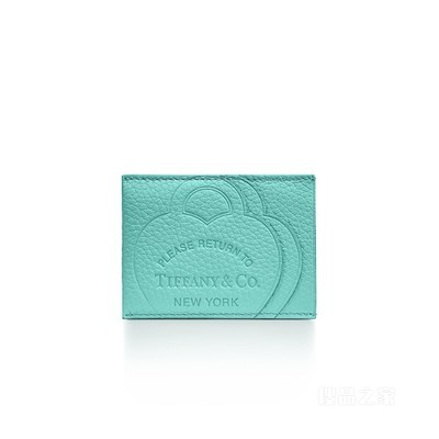 Return to Tiffany™ 系列 Tiffany Blue® 蒂芙尼蓝色皮革卡包