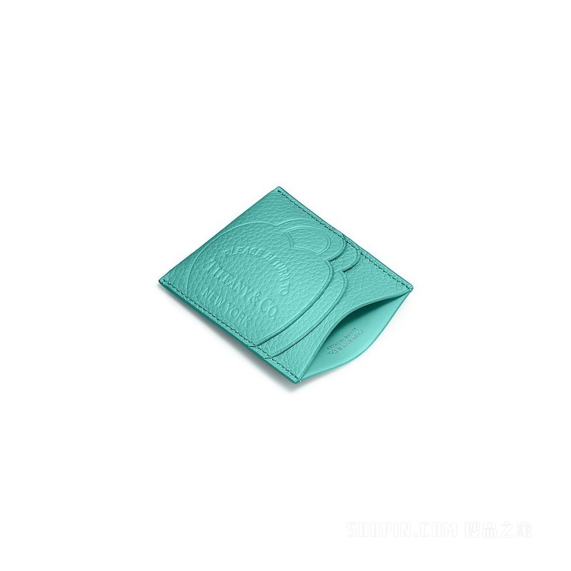 Return to Tiffany™ 系列 Tiffany Blue® 蒂芙尼蓝色皮革卡包