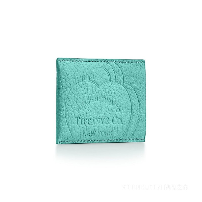 Return to Tiffany™ 系列 Tiffany Blue® 蒂芙尼蓝色皮革卡包