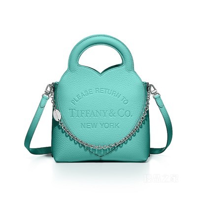 Return to Tiffany™ 系列 Tiffany Blue® 蒂芙尼蓝色皮革迷你托特包