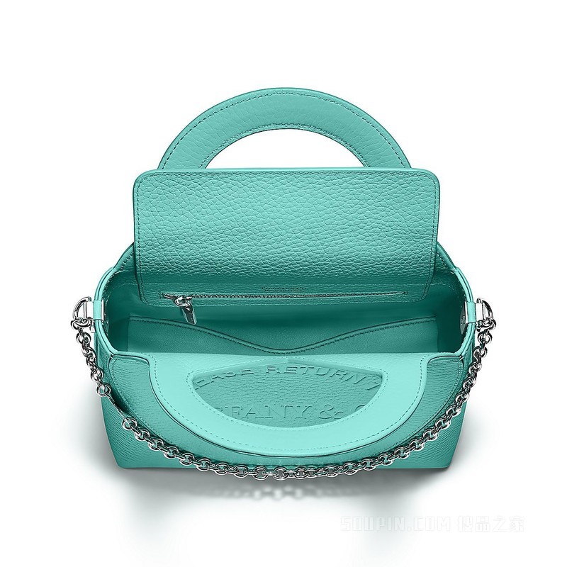 Return to Tiffany™ 系列 Tiffany Blue® 蒂芙尼蓝色皮革迷你托特包