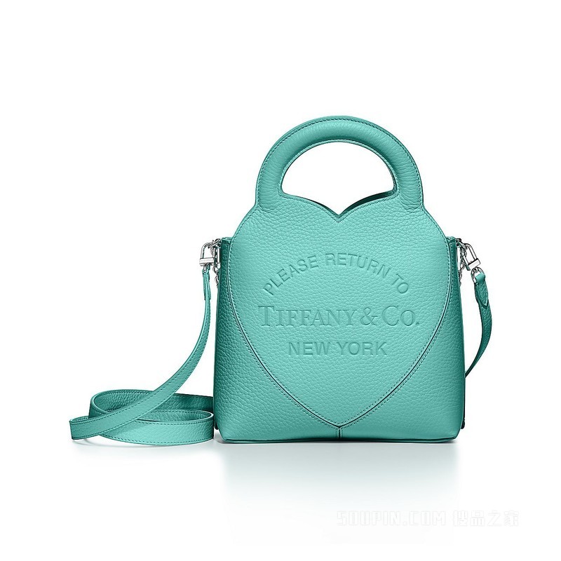 Return to Tiffany™ 系列 Tiffany Blue® 蒂芙尼蓝色皮革迷你托特包