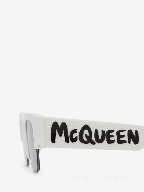 McQueen Graffiti方形太阳眼镜