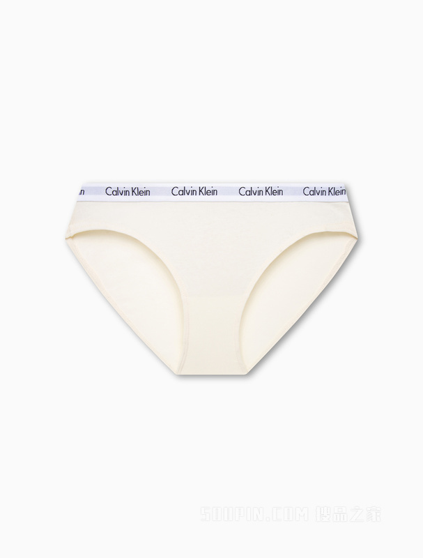 Calvin Klein 23春季新款女士三条装循环LOGO腰边棉质比基尼内裤QD3588