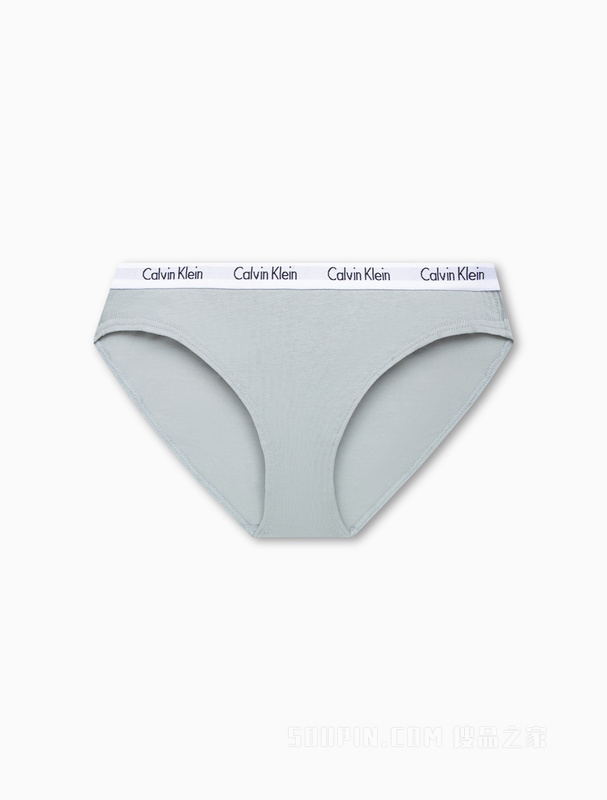 Calvin Klein 23春季新款女士三条装循环LOGO腰边棉质比基尼内裤QD3588