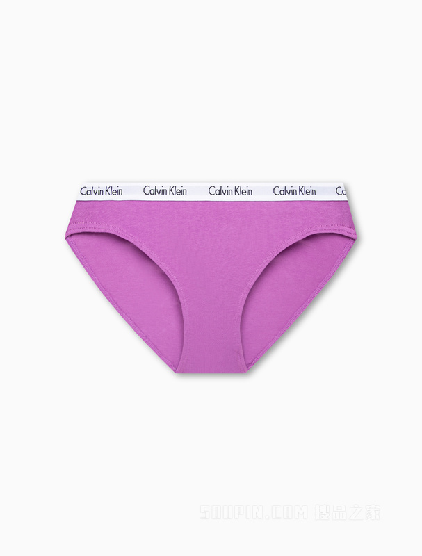 Calvin Klein 23春季新款女士三条装循环LOGO腰边棉质比基尼内裤QD3588