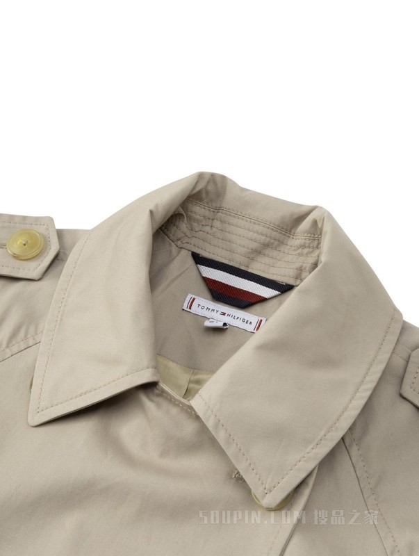 23新款春季女装经典双排扣系带长款风衣外套WW0WW36960