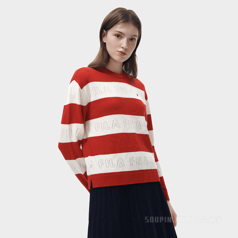 女子经典商务编织衫