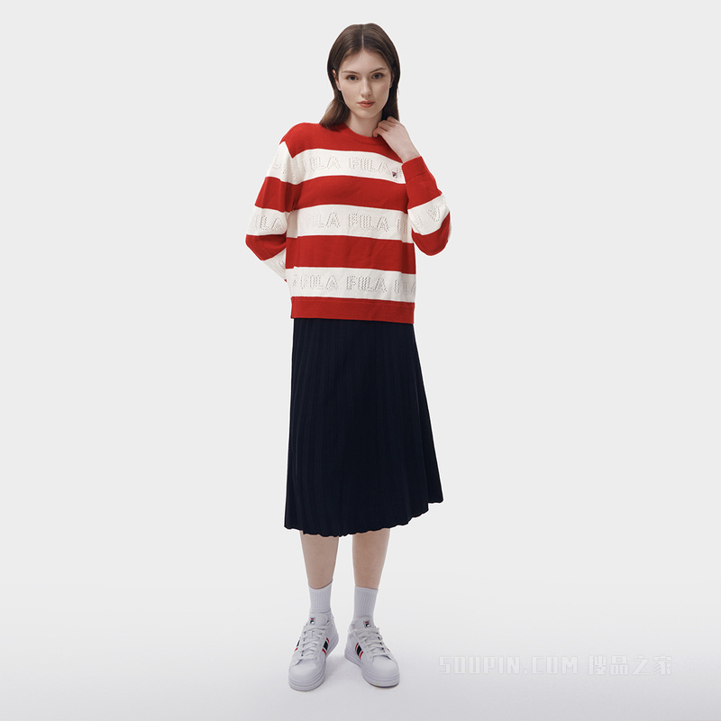 女子经典商务编织衫