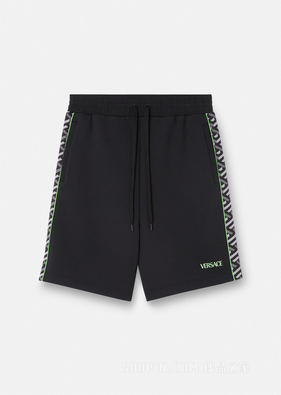 La Greca锦纶运动短裤