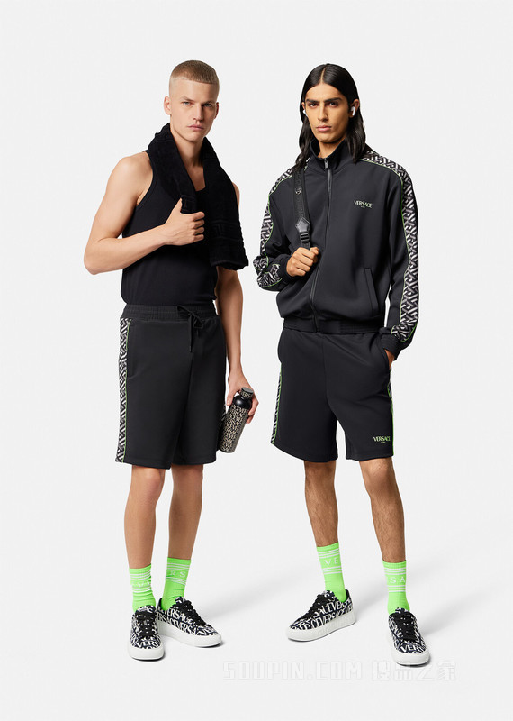 La Greca锦纶运动短裤