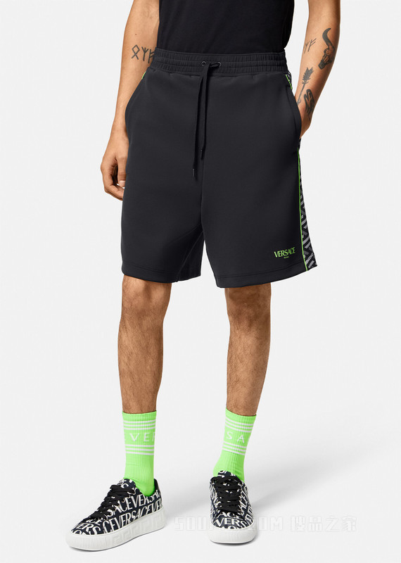 La Greca锦纶运动短裤