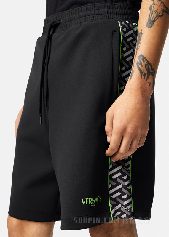 La Greca锦纶运动短裤