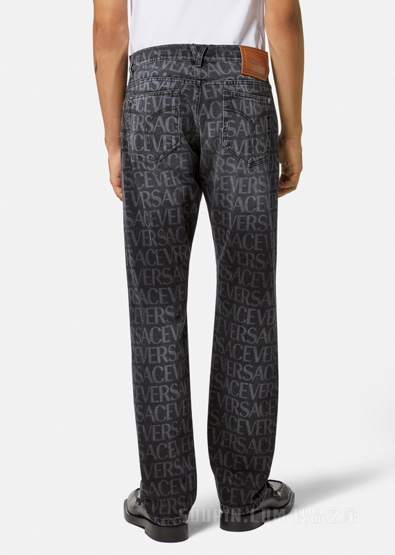 Versace Allover牛仔裤