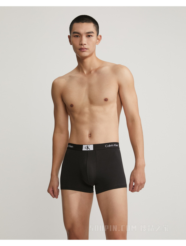 【CK96】Calvin Klein 23春季男经典循环LOGO棉质透气贴身平角内裤NB3403