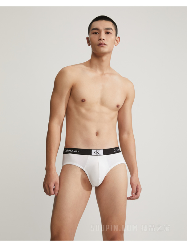 【CK96】Calvin Klein 23春季男经典循环LOGO腰边棉质透气三角内裤NB3402