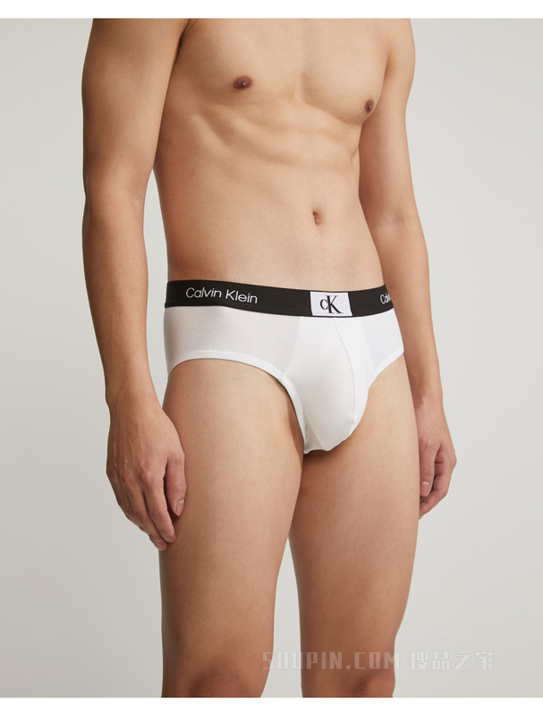 【CK96】Calvin Klein 23春季男经典循环LOGO腰边棉质透气三角内裤NB3402