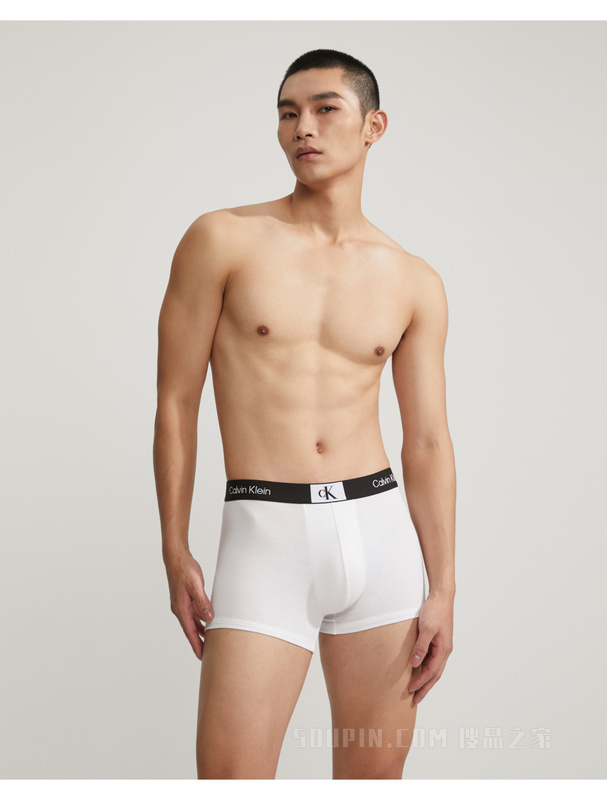 【CK96】Calvin Klein 23春季男经典循环LOGO棉质透气贴身平角内裤NB3403