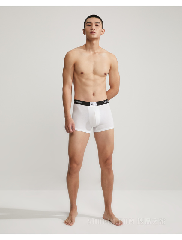 【CK96】Calvin Klein 23春季男经典循环LOGO棉质透气贴身平角内裤NB3403