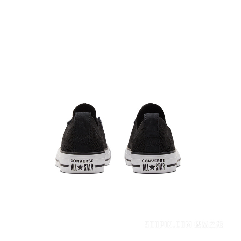 【大童】All Star Knit儿童一脚蹬帆布鞋 童款 黑色