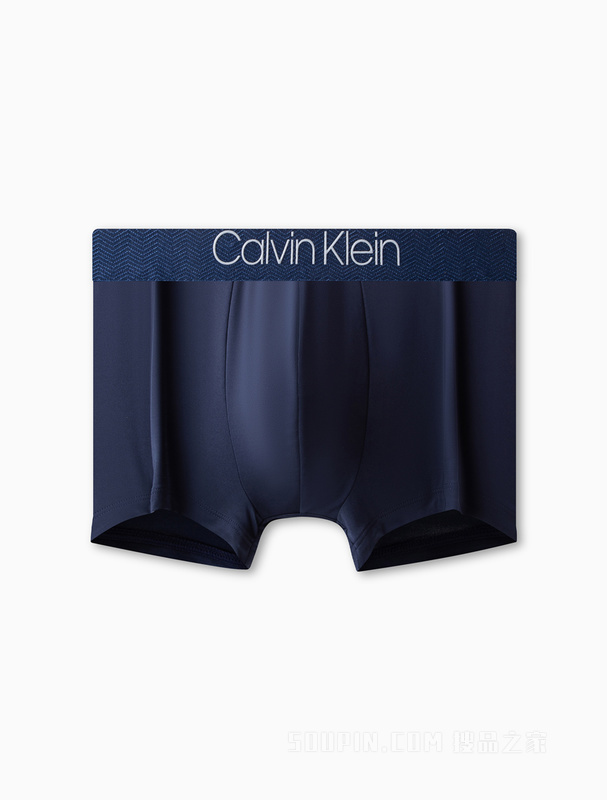 Calvin Klein 23春季新款男士波浪条纹LOGO腰边轻薄透气平角内裤NB2660O