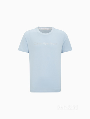Calvin Klein 23春季新款男士时尚经典印花LOGO纯棉透气短袖T恤J323261