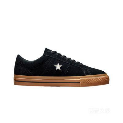 【男女同款】Converse x Peanuts One Star板鞋联名款 中性 黑色