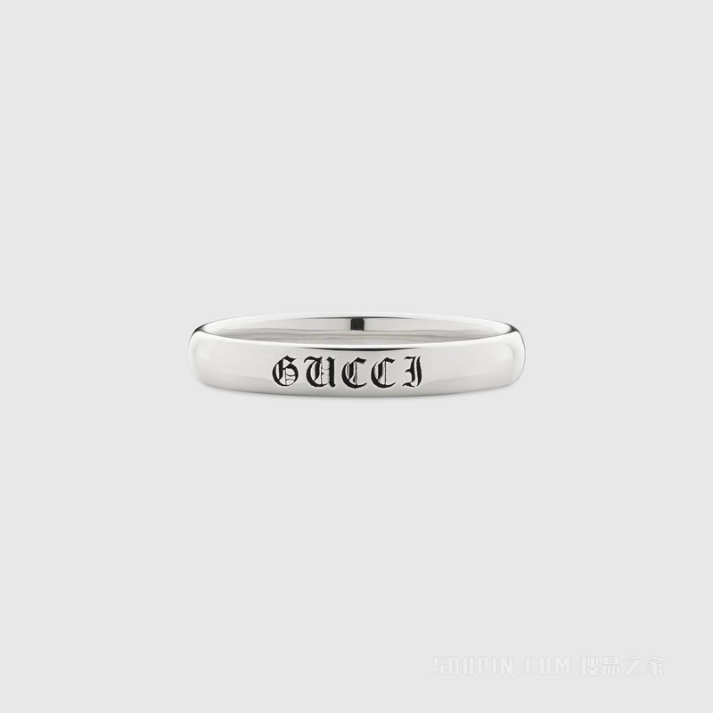 Gucci Promises 3毫米宽950铂金戒指 950铂金