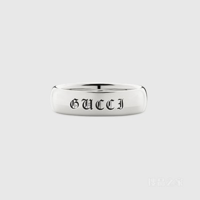 Gucci Promises 5毫米宽950铂金戒指 950铂金