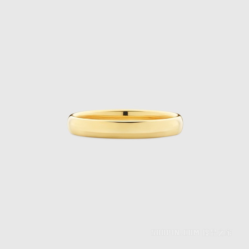 Gucci Promises 3毫米宽18k黄金戒指 18K黄金