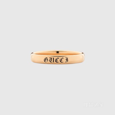 Gucci Promises 3毫米宽18k玫瑰金戒指 18K玫瑰金