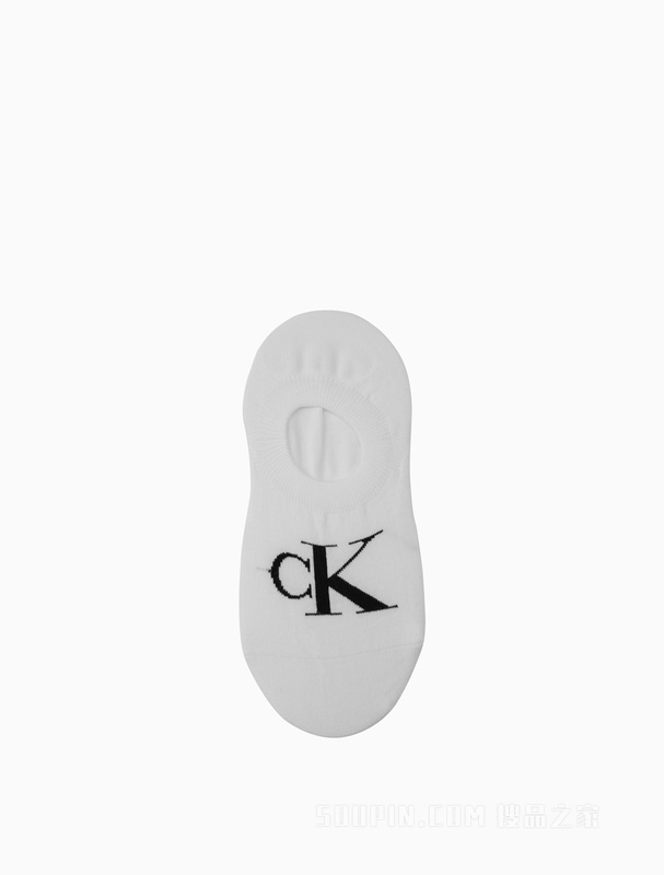 【情人节礼物】Calvin Klein 女士休闲简约舒适撞色字母提花船袜CKP12862
