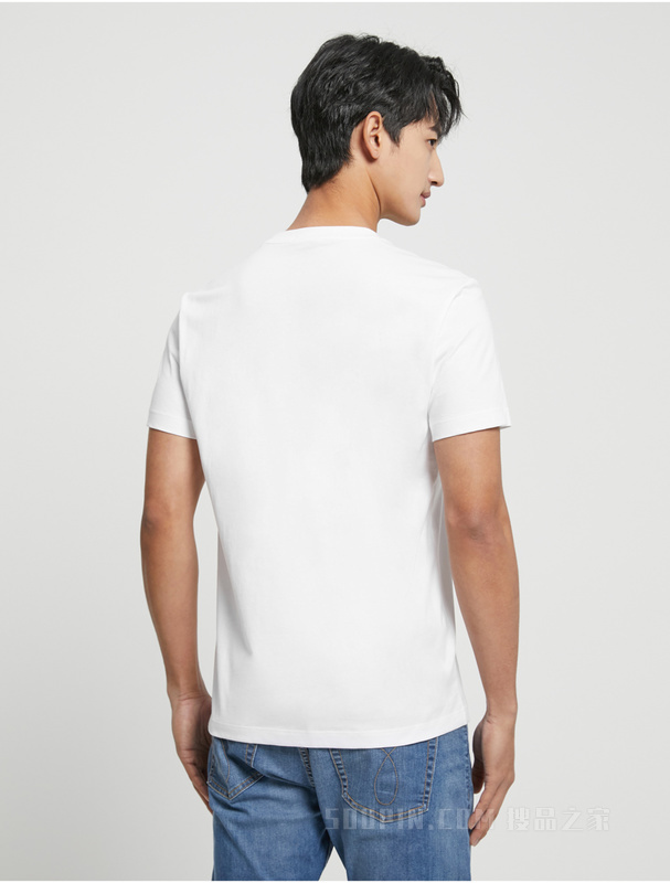 Calvin Klein 23春季新款男士时尚经典印花LOGO纯棉透气短袖T恤J323261
