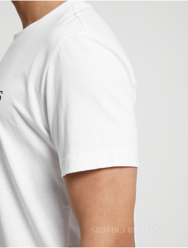 Calvin Klein 23春季新款男士时尚经典印花LOGO纯棉透气短袖T恤J323261