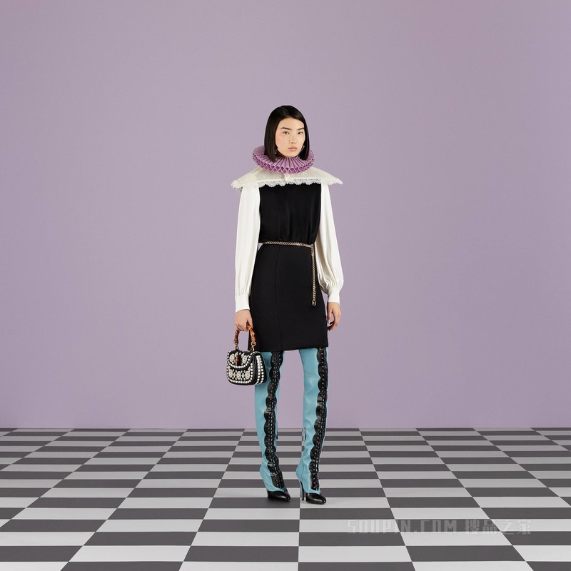 针织连衣裙 黑色