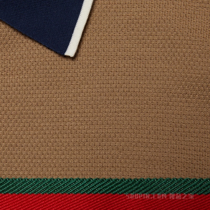 羊毛针织Polo衫 海军蓝